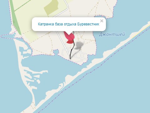 Буревестник Катранка карта проезда Google, где находится